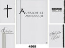 Trauer-Karte im dezentem Design