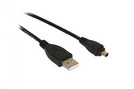 Kabel USB 2.0 A (St.) - B mini (St.) 4p 1,8 m black
