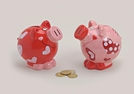 SPARSCHWEIN M.HERZ DEK.KERAM.2-F.S.12X9X10CM