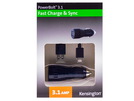 Kensington Mini Duo KFZ-Ladegerät PowerBolt Lightning Charge & Sync Cable