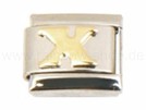 Italian Charm Glieder Armband Buchstaben "X"