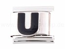 Italian Charm Glieder Armband Buchstaben "U"