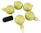 LED Leucht-Kugeln McShine XBall gold, 5er-Set + Fernbedienung, batteriebetrieben