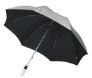 Alu-Golfschirm"Moonlight"silber/schwarz, Ø118 cm