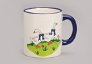 BECHER GAENSE KERAMIK 10CM