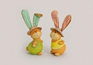 HASE AUS TON TEXTILOHREN STROHHUT 2-F.S.21CM