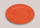 TABLETT RUND ORANGE KUNSTST. 33CM}