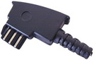 TAE Stecker (F) schwarz F=Telefon