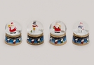 SCHNEEKUGEL NIKOLAUS/SCHNEEMANN POLY S.5CM