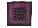BA-177 Bandana Kopftuch pink mit Paisley Muster