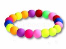 A-g06 bunt regenbogen rainbow Kugel Armbänder Shamballa Glück Armbaender