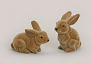 HASE BEFLOCKT KUNSTSTOFF 2-F.S.16-20CM BRAUN