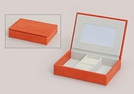 SCHMUCKK.ORANGE PAPPE/KUNSTLEDER 14X10X3CM