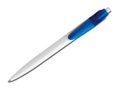 Kunststoffkugelschreiber mit blauschreibender Mine.
