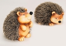 DEKO-IGEL TON/KUNSTFELL SORT.CA 17CM