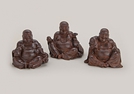 BUDDHA HAPPY BRAUN POLY 3-F.S.11X9X10CM