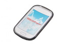 Silicon Case (Flex) für Samsung S6810P Galaxy Fame transparent / black