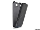 Star-Case® Flip ''Roma'' Linea für Samsung i8750 Ativ S echt Leder Black