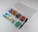 Sortiment Kfz Mini Flachsteck Sicherung, mit Sortiments-Box, 100-teilig