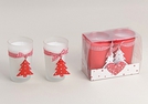 WINDLICHT GLAS-SET M.WACHS WEIHN.2-F.S.5X8CM