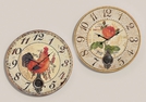 WANDUHR HOLZ 2-FACH SORT. 58CM}
