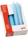 10er Geburtstagskerzen blau 8 cm, 1Pack