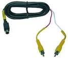 Video-Kabel DIN-Stecker 4-pol., 2m 2x Cinchstecker