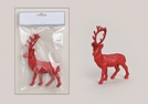 REH KUNSTST.GLITTER ROT 10X3X14CM