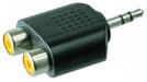 Audio-Adapter 2x Cinchkupplung > 3,5mm Klinkenstecker