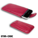 Star-Case® di base ''Linea'' universal size ''M'' echt Leder Fuchsia