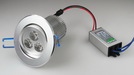 LED-Einbauleuchte ''RD-9'', 9W, 400lm, ALU, 3000K, 45°, Ø86x76mm, 230V/50Hz