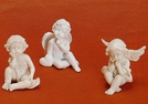 DEKO-ENGEL SITZEND POLY SORT.5CM