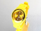 gelb Viper Silikonuhr mit Datum little face Ø ca.