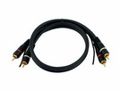 Kabel CC-06 2xCinch rt/sw 0,6m mit Erdung