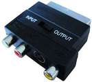 Adapter: Scartstecker auf 3xCinch-und SVHS-Kupplung , umschaltbar IN/OUT