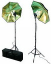 Fotostudio-Leuchten-Set McFun ''FS-110'', Studioleuchte, Schirm, Stativ