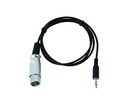 DMX-Adapter OUT Klinke 3,5/XLR 1m