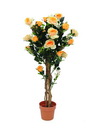 Edelrose, Hochstamm, gelb, 125cm, Kunstpflanze