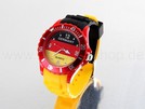 Länderuhr Deutschland schwarz rot gelb Silikonuhr