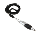 Kugelschreiber "Twister" m.Lanyard, schw, Ø2 x 7-9,6 cm