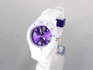 weiss mit lila Ziffernblatt Viper Silikonuhr small