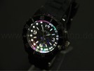 schwarz Viper LED multicolor Silikonuhr Ø 4,4 cm