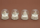 SCHNEEKUGEL ENGEL POLY SORT.6CM