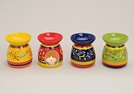 DUFTLAMPE BUNT KER.4-FACH SORT.10CM