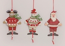 WEIHNACHTS-HAMPELMANN-FIGUREN HOLZ 3-F.S.22CM