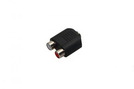 Adapter 2x Cinch (Bu.) - 1x Klinke (Bu.) (3.5) stereo black