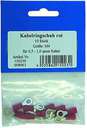 Kabelring-Schuh, M4 rot 10er Pack