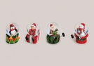 SCHNEEKUGEL M.SPIRALFUESSEN POLY 4-F.S.6CM