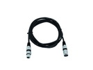 Kabel MC-30, 3m, schwarz, XLR m/f, sym