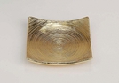 DEKO-TELLER KERAMIK GOLD 12X12CM
